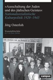 Cover von 'Ausschaltung der Juden und des jüdischen Geistes'