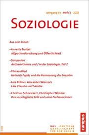 Cover von Soziologie 3/2025