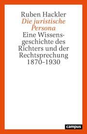 Cover von Die juristische Persona