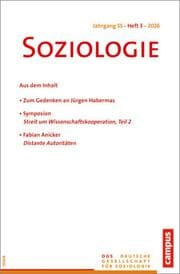Cover von Soziologie 3/2026