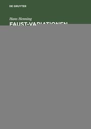 Cover von Faust-Variationen