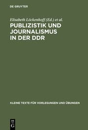 Cover von Publizistik und Journalismus in der DDR