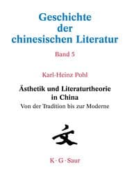 Cover von Ästhetik und Literaturtheorie in China. Von der Tradition bis zur Moderne