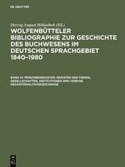 Cover von Personenregister. Register der Firmen, Gesellschaften, Institutionen und Vereine. Gesamtinhaltsverzeichnisse