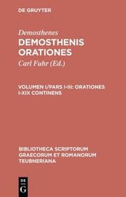 Cover von Demosthenes: Demosthenis Orationes / Orationes I-XIX continens
