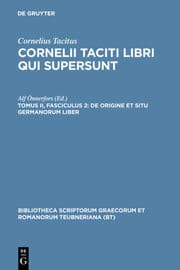 Cover von De origine et situ Germanorum liber