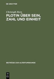 Cover von Plotin über Sein, Zahl und Einheit