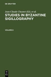 Cover von Studies in Byzantine Sigillography. Volume 8