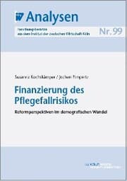 Cover von Finanzierung des Pflegefallrisikos