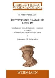 Cover von M. Fabi Quintiliani Institutionis oratoriae liber IX