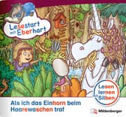 Cover von Lesestart mit Eberhart: Als ich das Einhorn beim Haarewaschen traf