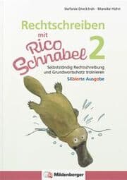 Cover von Rechtschreiben mit Rico Schnabel, Klasse 2 - silbierte Ausgabe