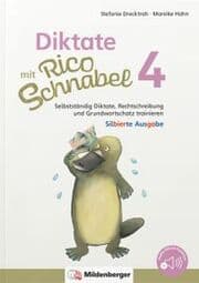 Cover von Diktate mit Rico Schnabel, Klasse 4 - silbierte Ausgabe