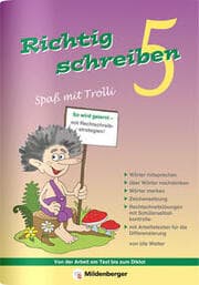 Cover von Richtig schreiben - Spaß mit Trolli, 5. Schuljahr, Druckschrift