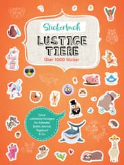 Cover von Stickerbuch Lustige Tiere