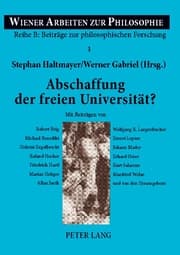 Cover von Abschaffung der freien Universität?