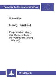 Cover von Georg Bernhard
