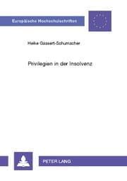 Cover von Privilegien in der Insolvenz