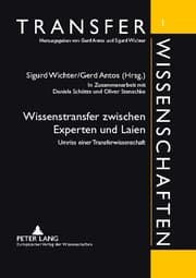Cover von Wissenstransfer zwischen Experten und Laien