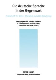 Cover von Die deutsche Sprache in der Gegenwart