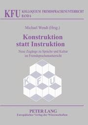Cover von Konstruktion statt Instruktion
