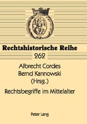 Cover von Rechtsbegriffe im Mittelalter
