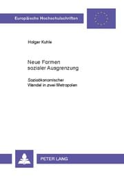 Cover von Neue Formen sozialer Ausgrenzung