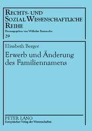 Cover von Erwerb und Änderung des Familiennamens