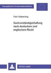 Cover von Sachverständigenhaftung nach deutschem und englischem Recht