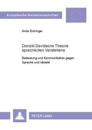 Cover von Donald Davidsons Theorie sprachlichen Verstehens
