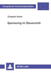 Cover von Sponsoring im Steuerrecht