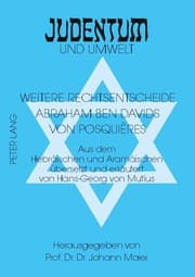 Cover von Weitere Rechtsentscheide Abraham Ben Davids von Posquières