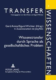 Cover von Wissenstransfer durch Sprache als gesellschaftliches Problem