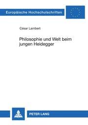 Cover von Philosophie und Welt beim jungen Heidegger