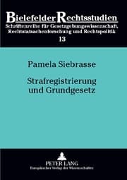 Cover von Strafregistrierung und Grundgesetz