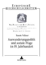 Cover von Auswanderungspolitik und soziale Frage im 19. Jahrhundert