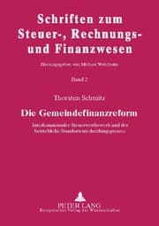 Cover von Die Gemeindefinanzreform