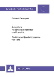 Cover von Judentum, Nationalitätenprinzip und Identität