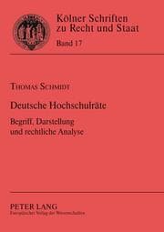 Cover von Deutsche Hochschulräte