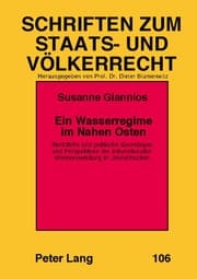 Cover von Ein Wasserregime im Nahen Osten