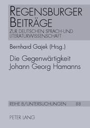 Cover von Die Gegenwärtigkeit Johann Georg Hamanns