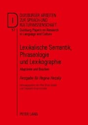 Cover von Lexikalische Semantik, Phraseologie und Lexikographie
