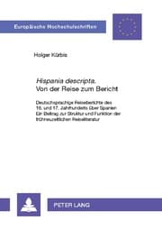 Cover von 'Hispania descripta'. Von der Reise zum Bericht