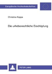 Cover von Die urheberrechtliche Erschöpfung