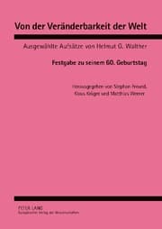 Cover von Von der Veränderbarkeit der Welt