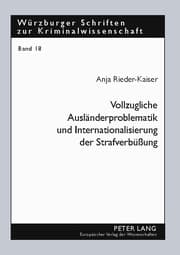 Cover von Vollzugliche Ausländerproblematik und Internationalisierung der Strafverbüßung