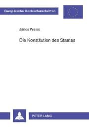Cover von Die Konstitution des Staates