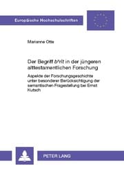 Cover von Der Begriff 'b e rît' in der jüngeren alttestamentlichen Forschung