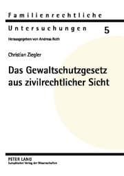 Cover von Das Gewaltschutzgesetz aus zivilrechtlicher Sicht