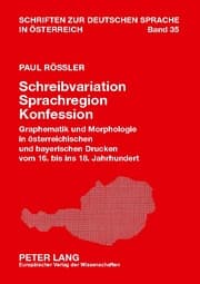 Cover von Schreibvariation - Sprachregion - Konfession